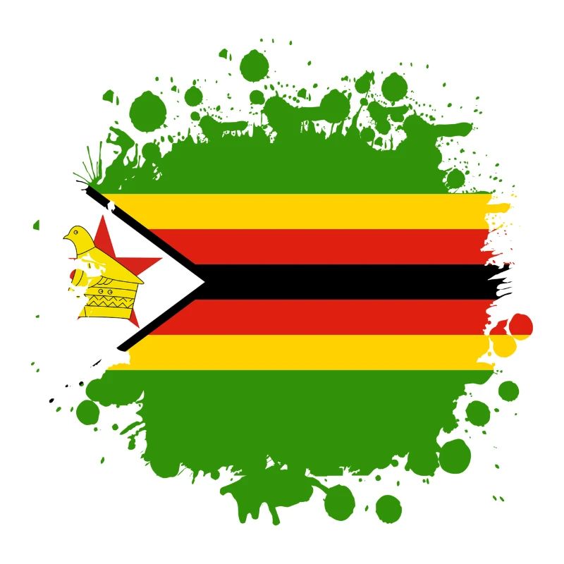 blob de drapeaux du Zimbabwe