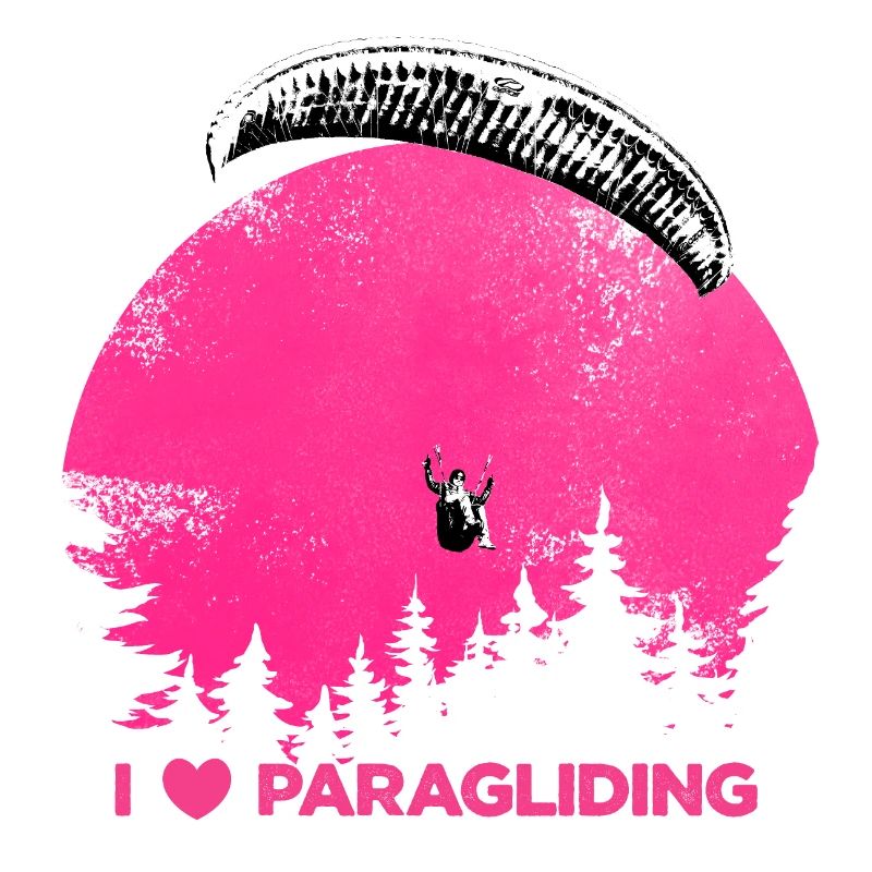 I ♥️ Paragliding pink