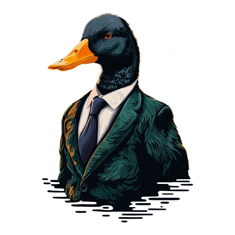 Cool Duck in formal Clothes