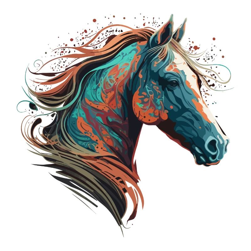 Illustration de cheval à couper le souffle