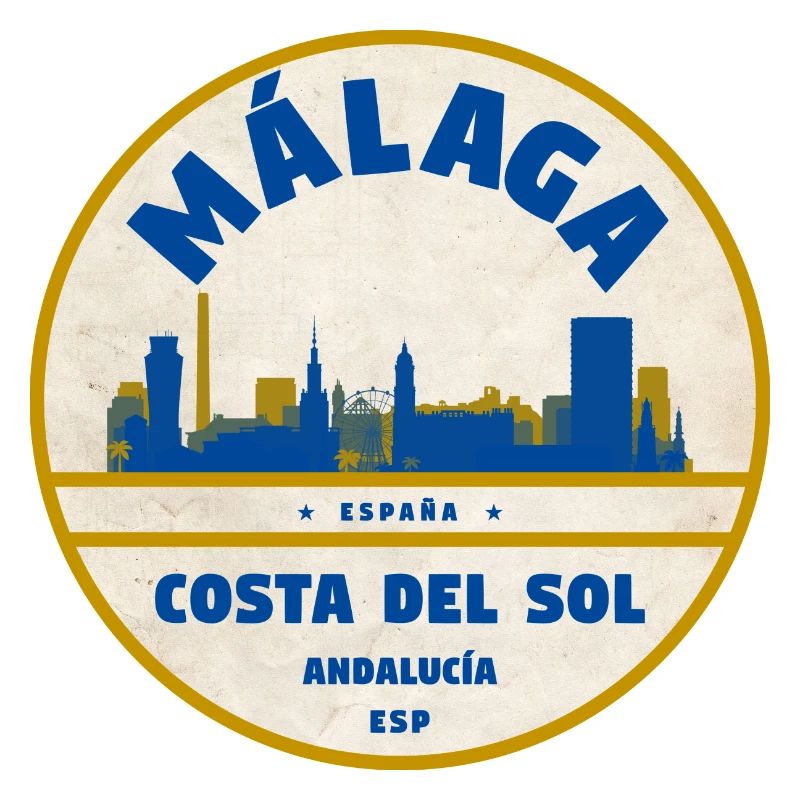 Style côtier de la Skyline de Malaga