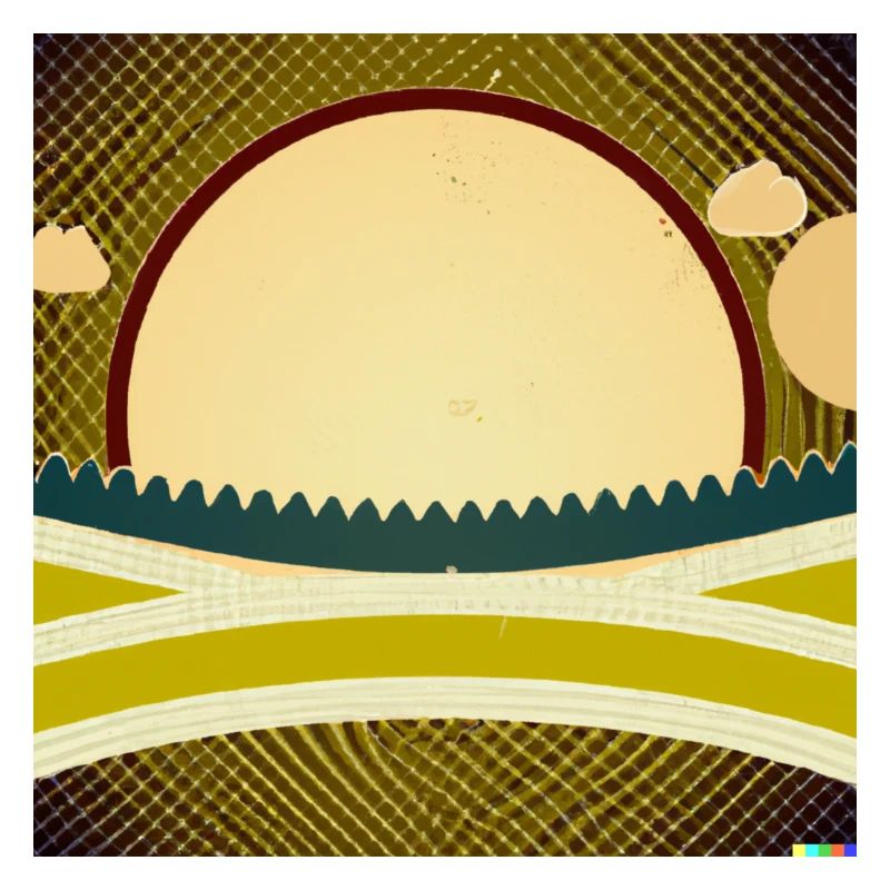 Retro landschaft