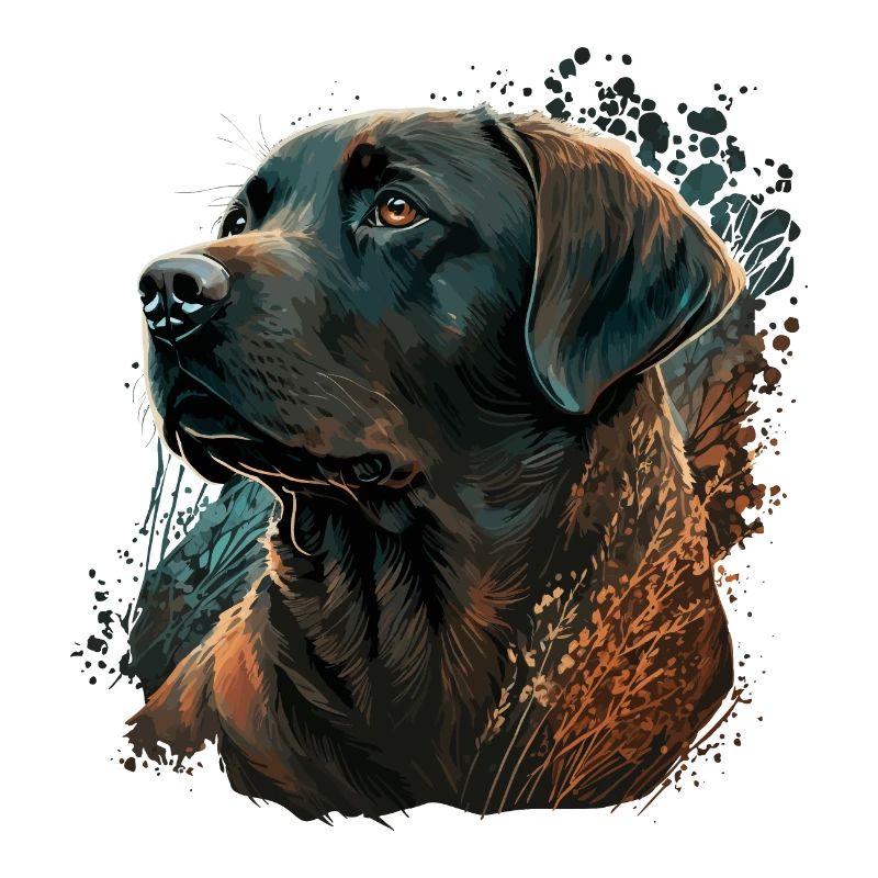 Superbe illustration de Labrador Retriever