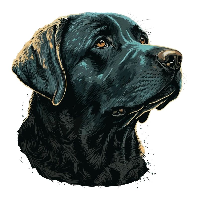 Dunkelblauer Labrador Retriever