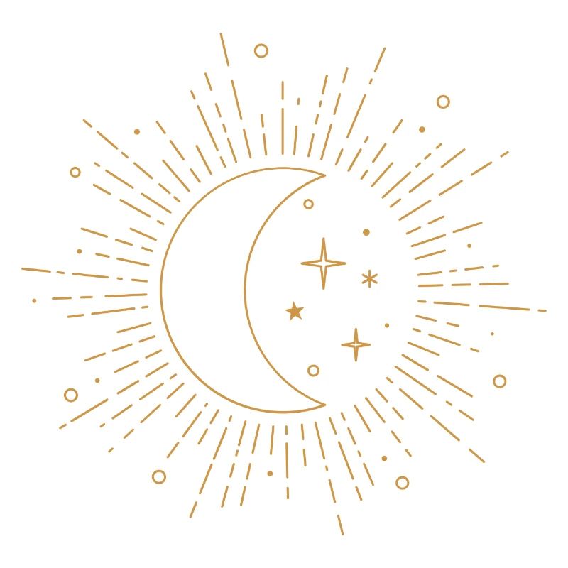 Mond Sternenhimmel