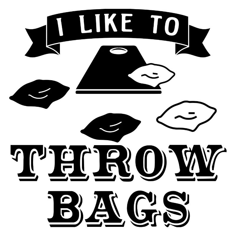 Throwing Bean Bags Ironic Cornhole Player Sack
