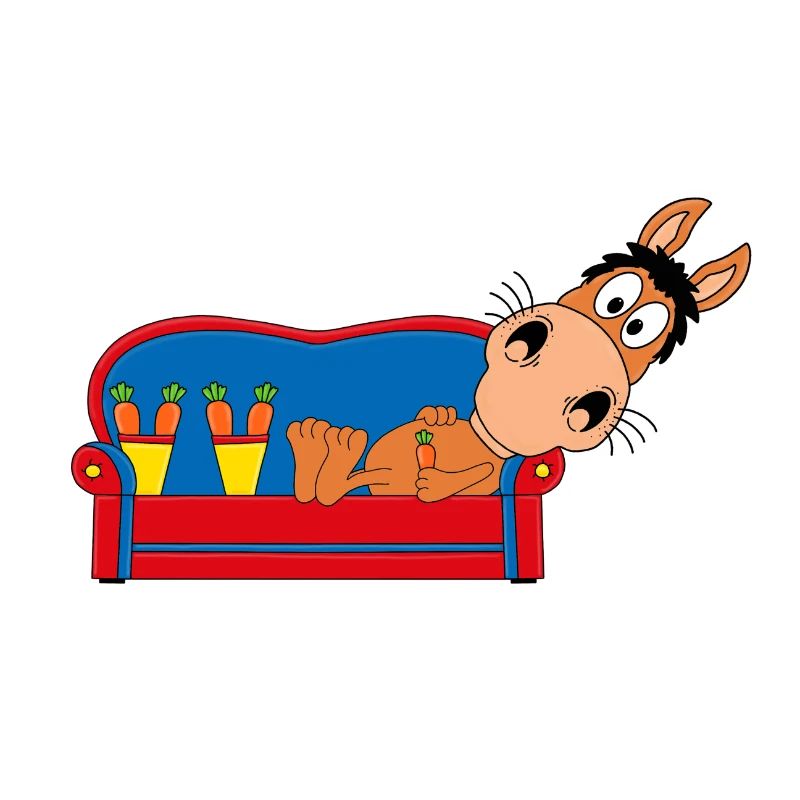PFERD - PONY - SOFA - CHILLEN - RELAXEN - TIERISCH