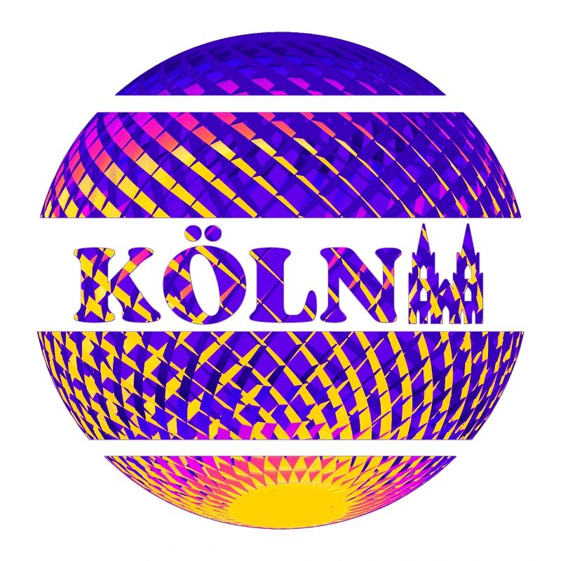Köln Logo aus Diskokugel