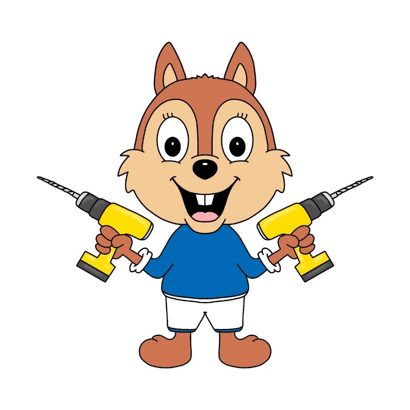 BOHRER - EICHHÖRNCHEN - HANDWERKER