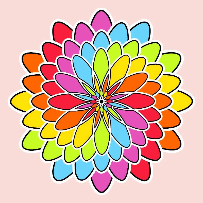Regenbogen Blüte