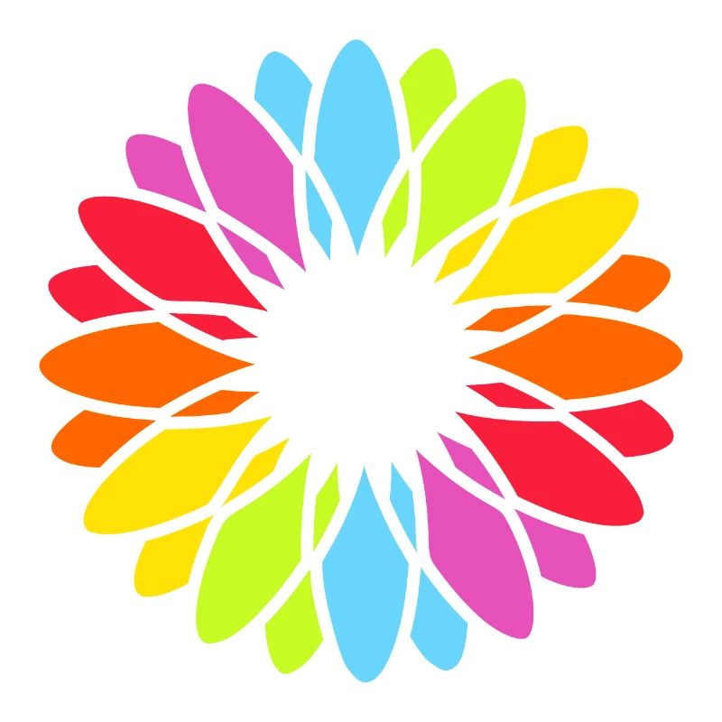 Rainbow Blossom Mandala