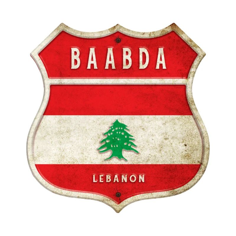 Baabda Libanon Wappen Flaggen Design