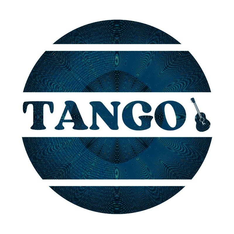 Blue tango design for tango dancers