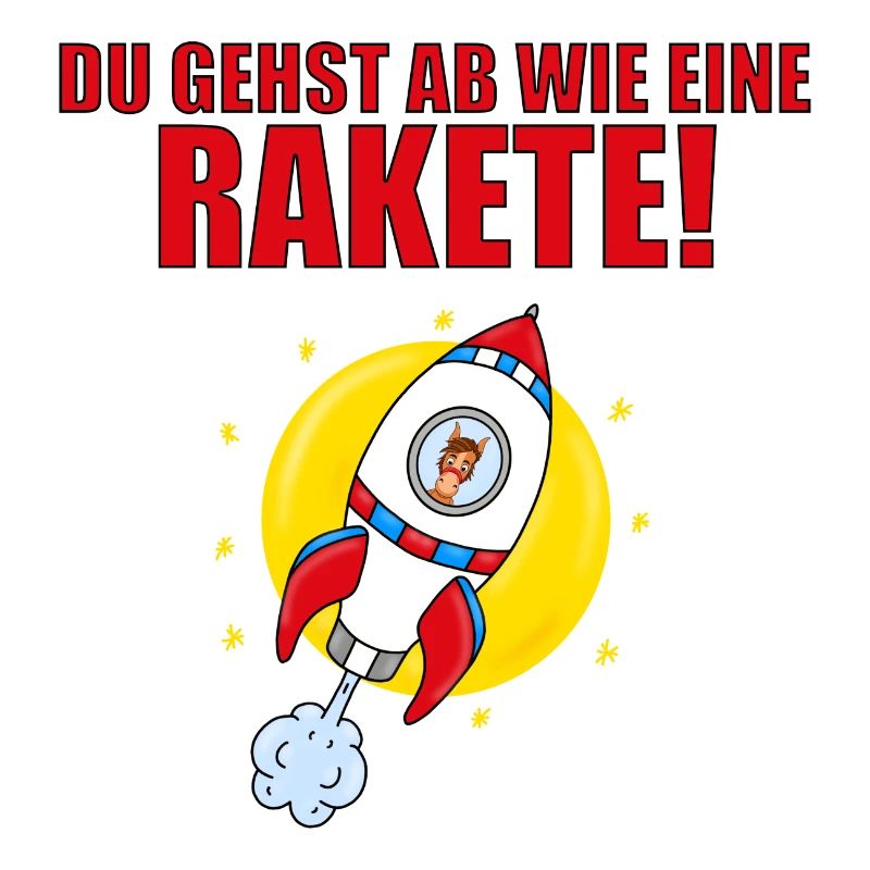 DU GEHST AB WIE EINE RAKETE! - PFERD - WELTALL