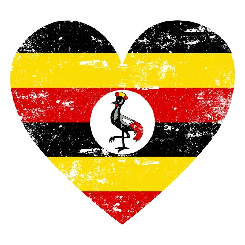 Coeur de drapeau de l’Ouganda