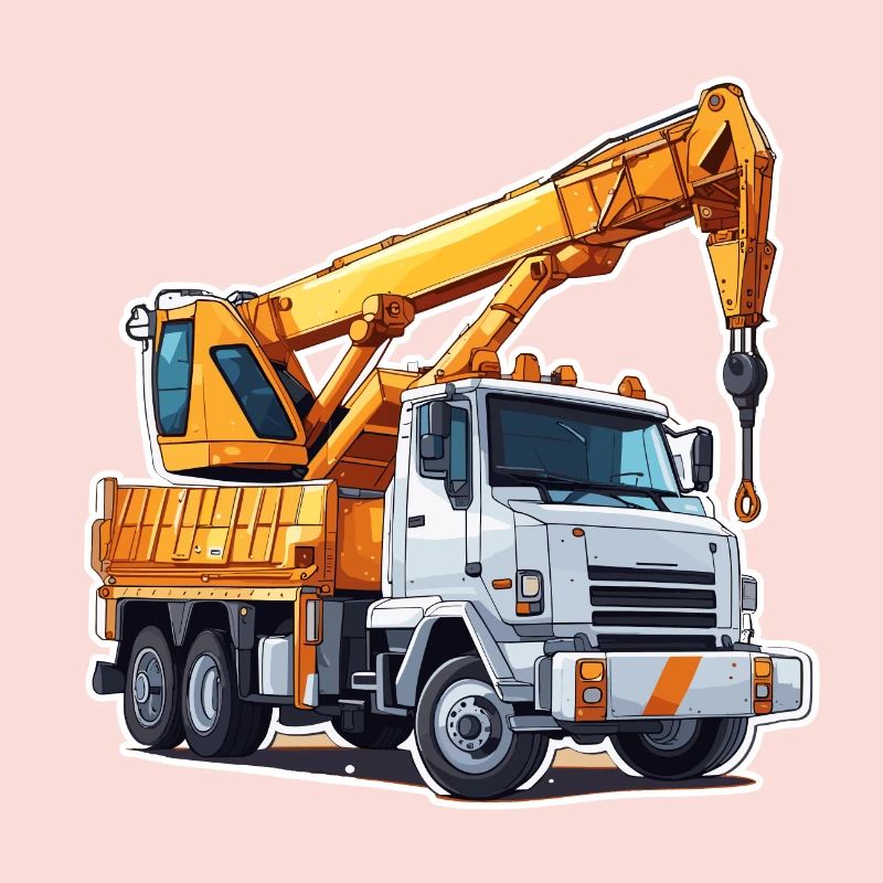 Crane / construction site / winch / crane system