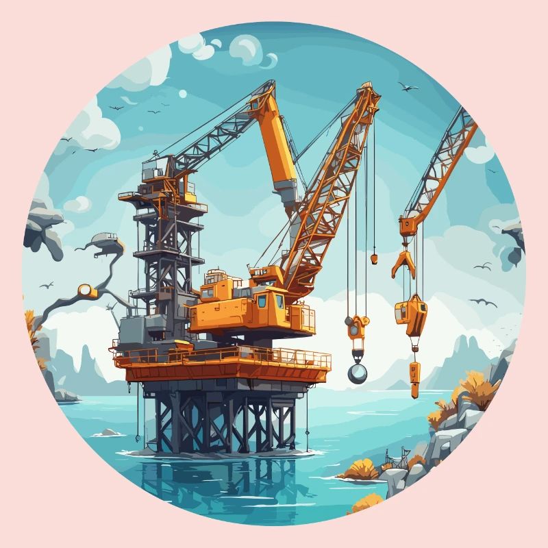 Crane / construction site / winch / crane system