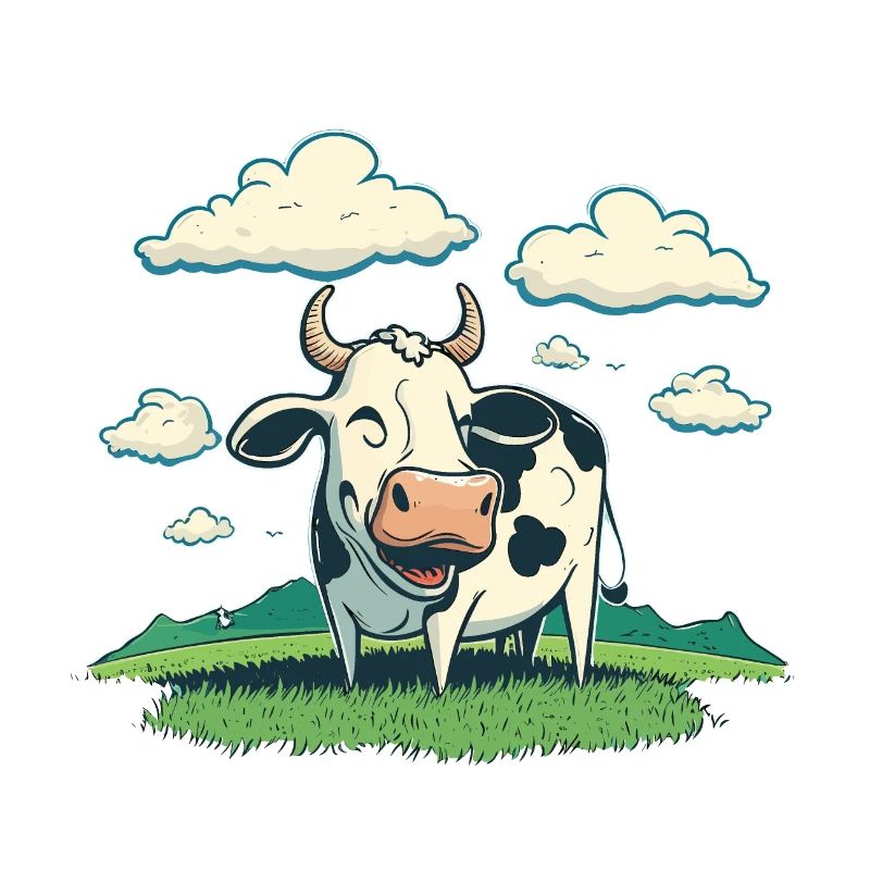Vache satisfaite