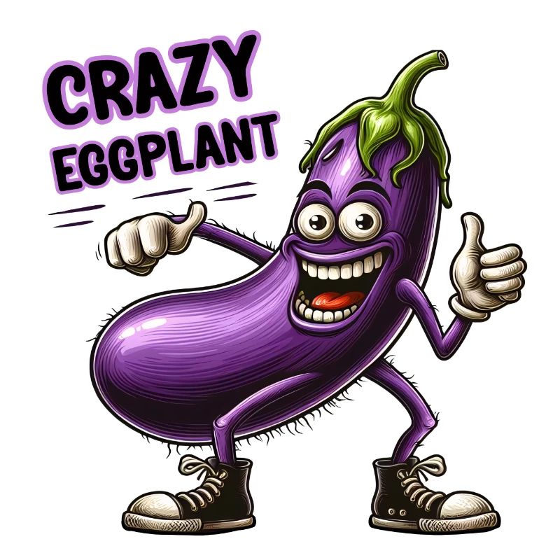 Crazy Veggies: Hairy Eggplant Thumbs Up