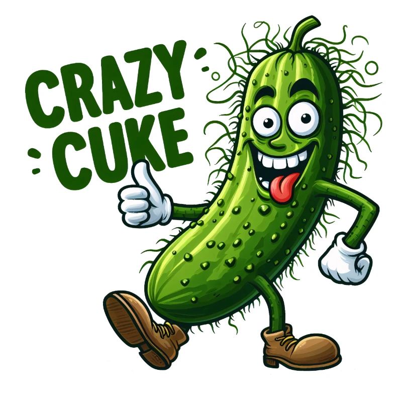 Crazy Veggies Hairy Cuke Thumbs Up