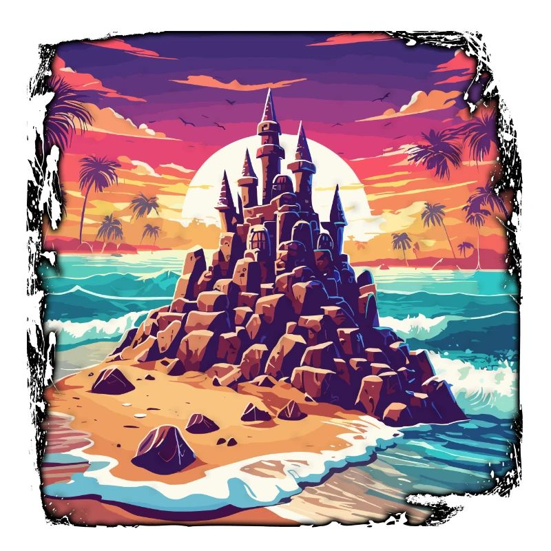 Château de sable / Construction / Jouer / Château / Vacances