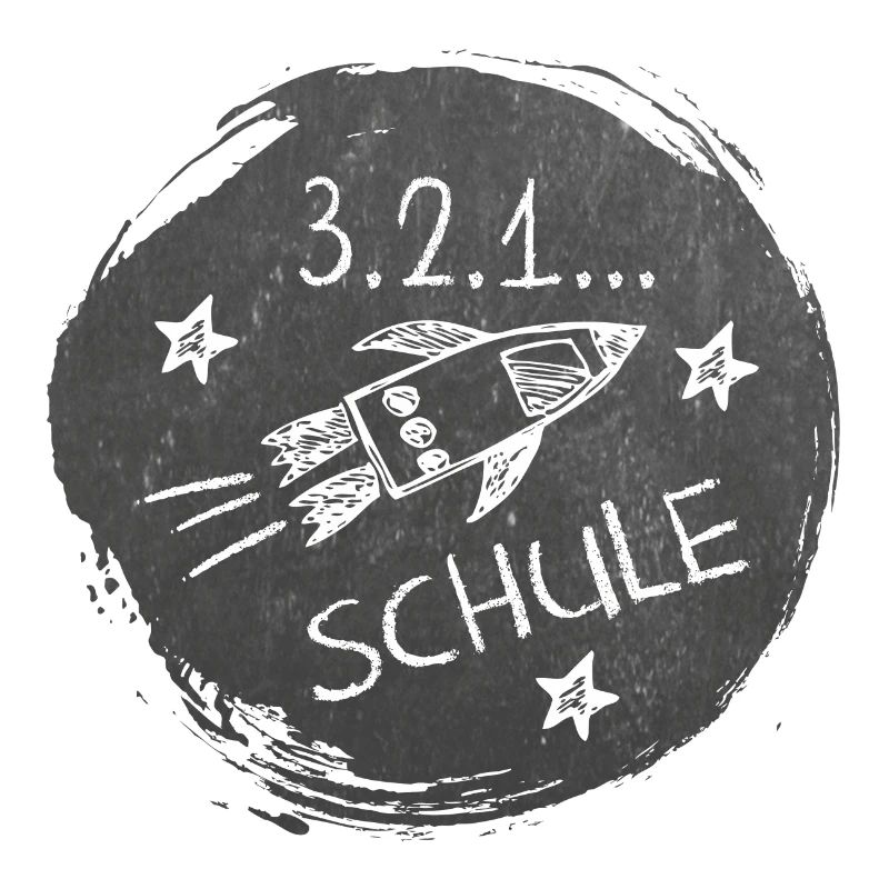 Schulstart - 3-2-1-Schule | Rakete Tafeloptik