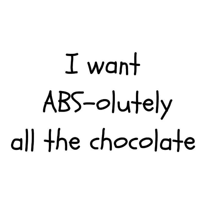 Funny abs & chocolate