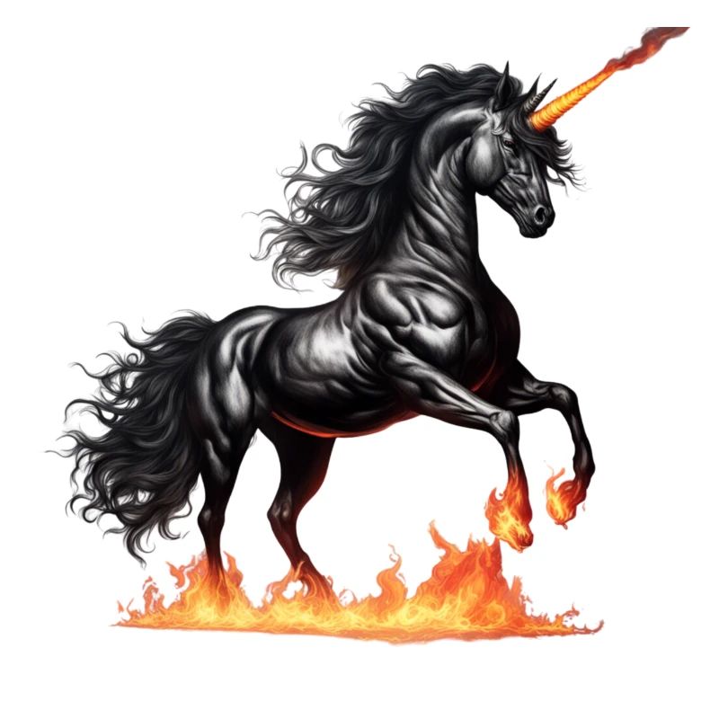 Das mächtige schwarze Einhorn
