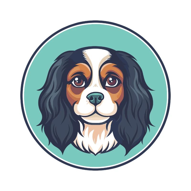 Cavalier King Charles Spaniel Hunderasse Karikatur