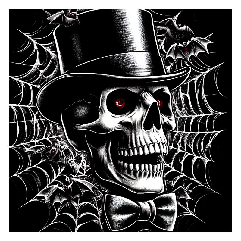 Crâne élégant d’Halloween