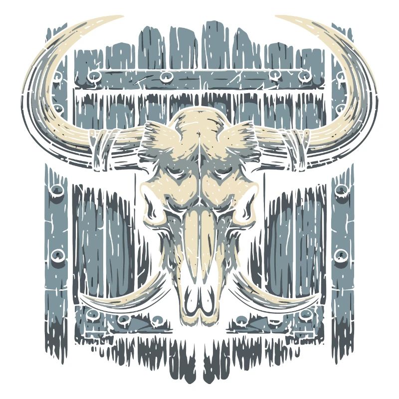 Bison skull
