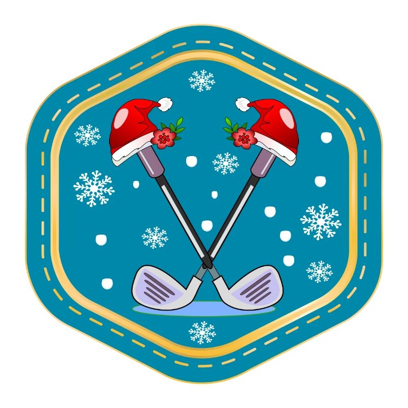 FÊTE DE NOËL PARCOURS DE GOLF GOLF JOUER