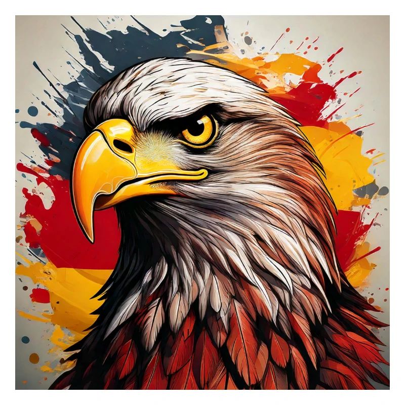 Adlerkopf Kunstspray Explosion