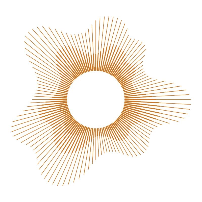 Solar Eclipse Geometric Design