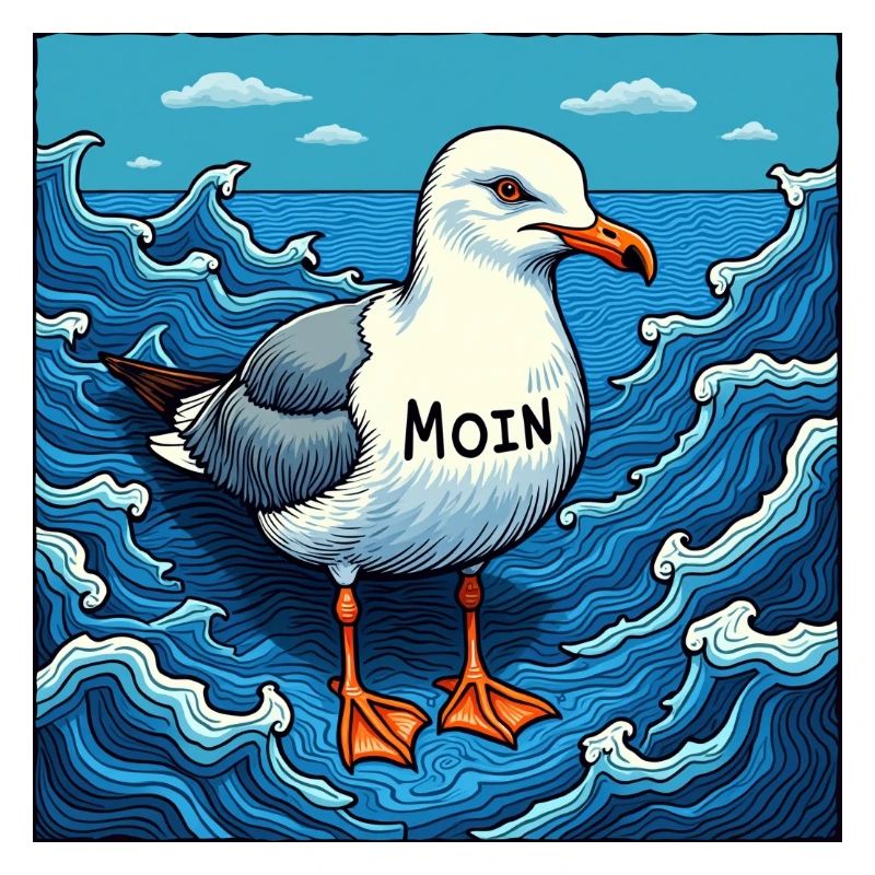 Einsame Möwe