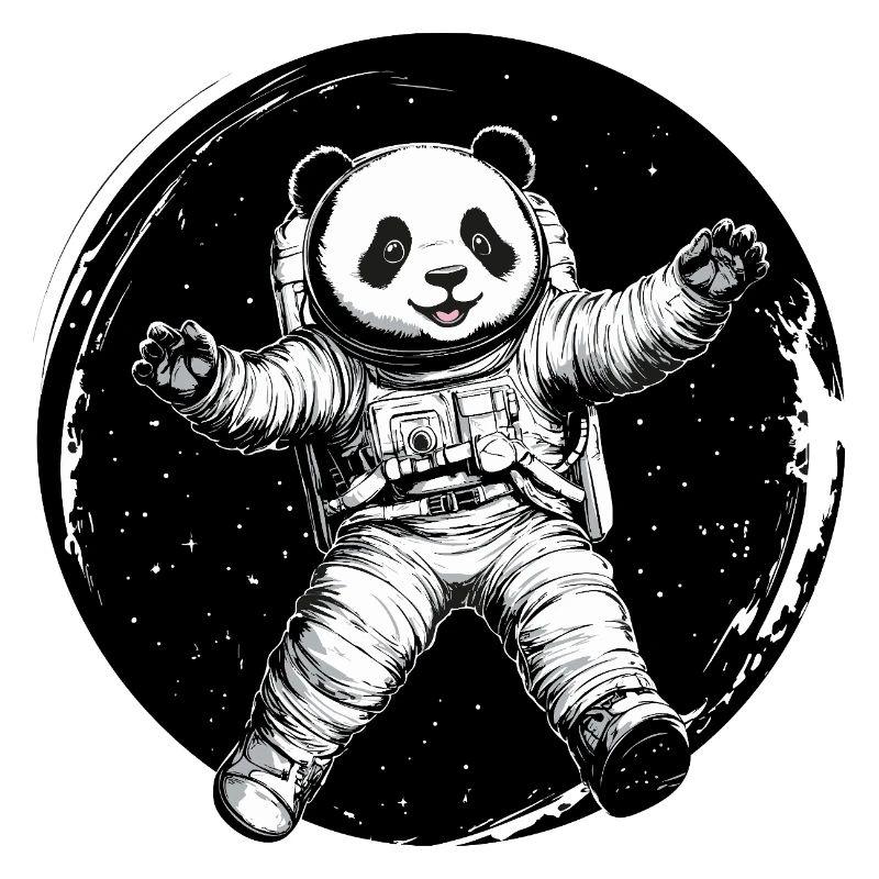 Astronaute Panda - Adorable explorateur de l’espace