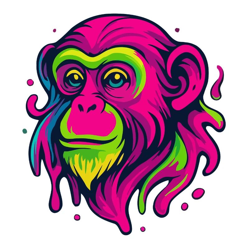 Neon Affe
