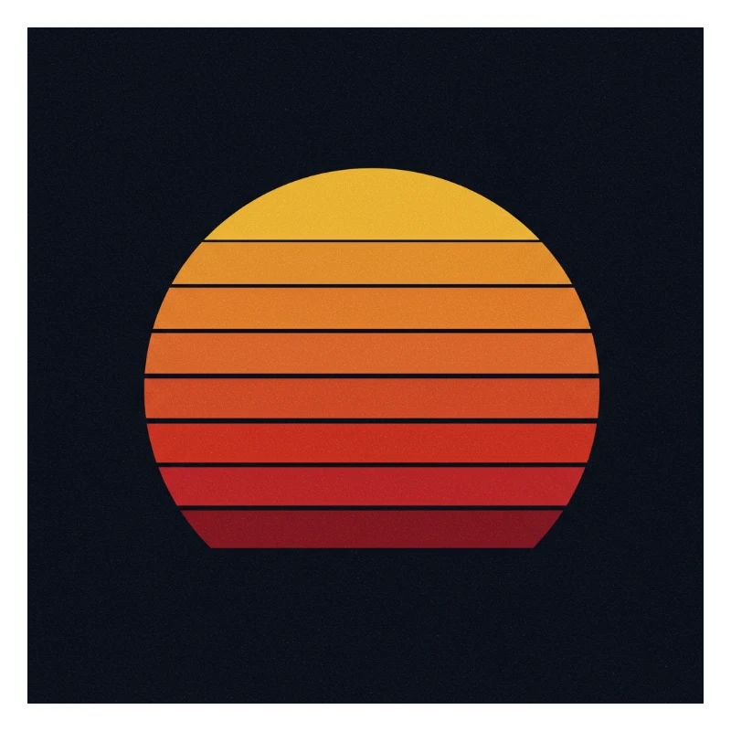 Retro sunset design