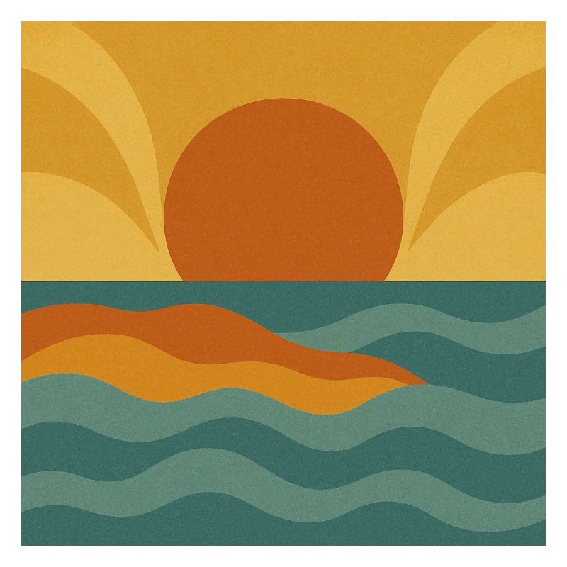 Sunset Flow – Retro Ocean Vibes
