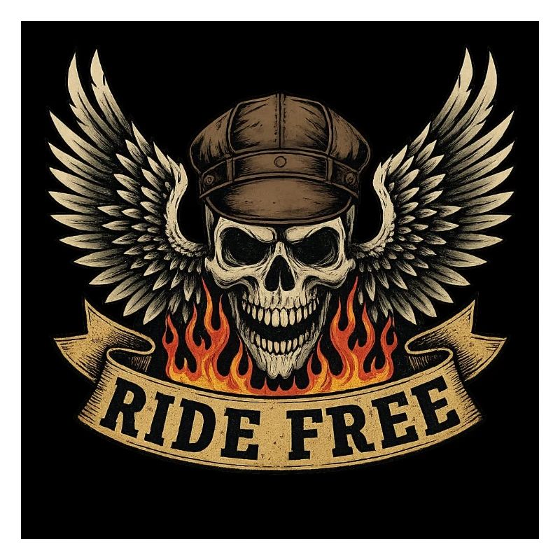 Conception de crâne de motard