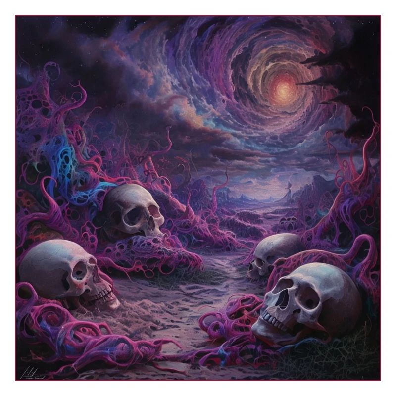 Cosmic Skull Realm Artwork