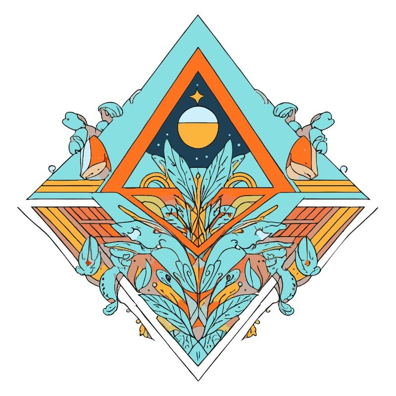 Celestial Dreamscape Geometrisches Design