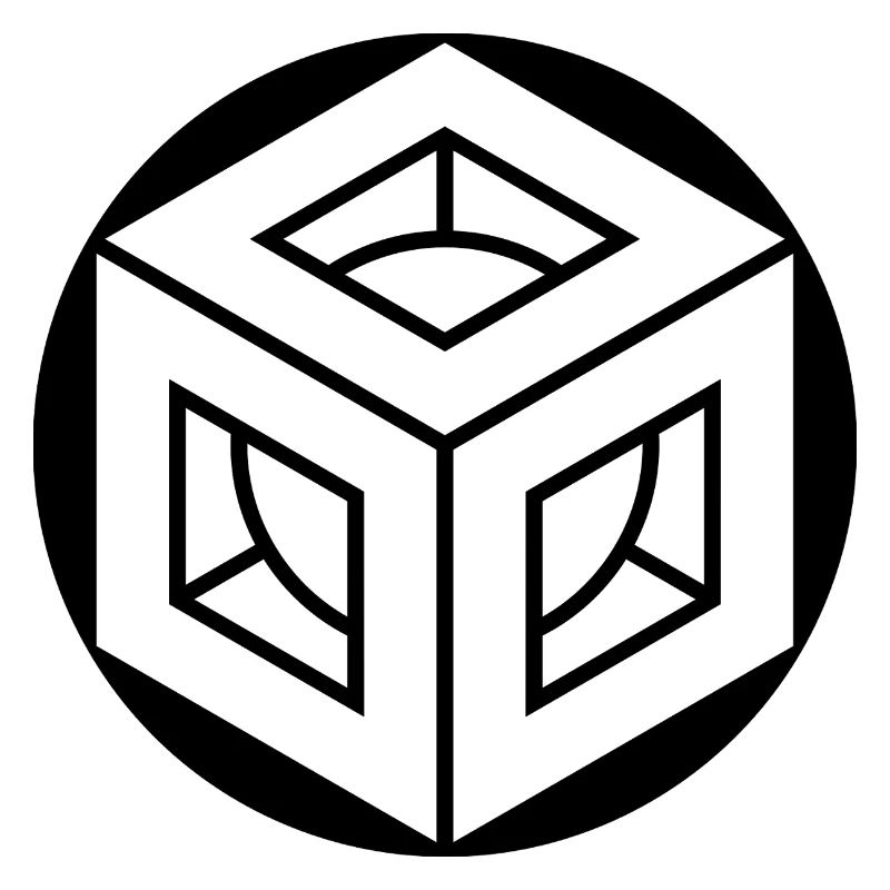 Design du crop circle cube de Metatron