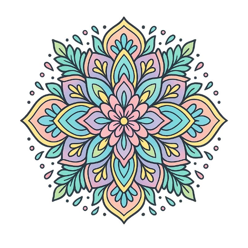Mandala de fleurs