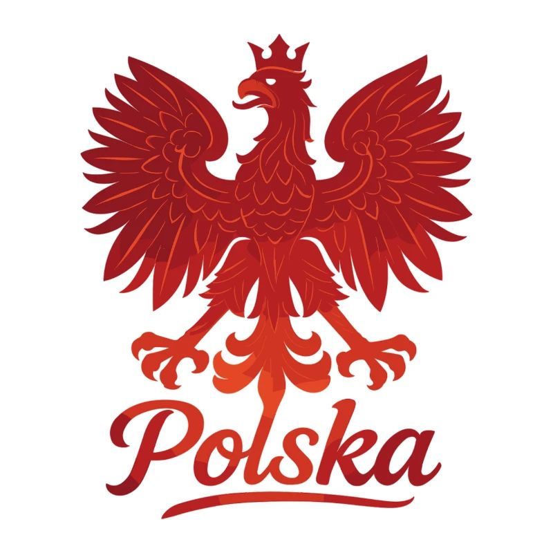 Poland Polska eagle flag red gift
