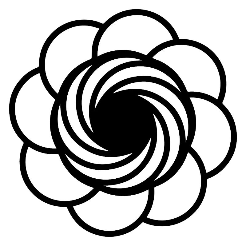 Kosmische Vortex-Blume