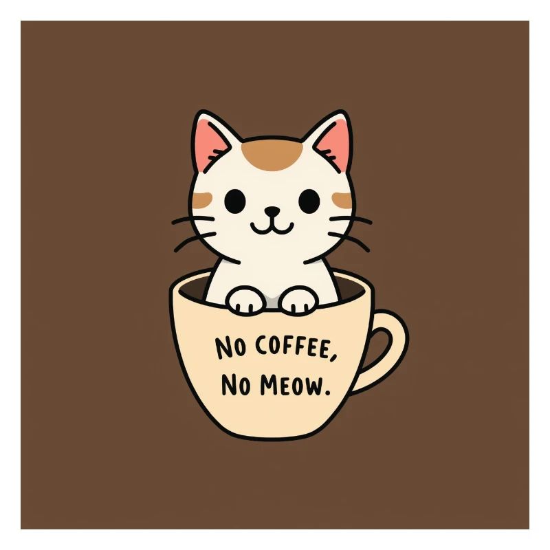 Café de chat dicton design