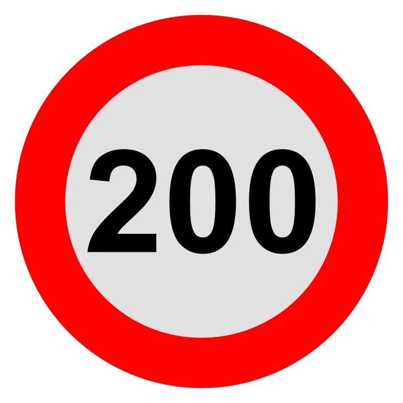 Vitesse maximale : 200 km/h