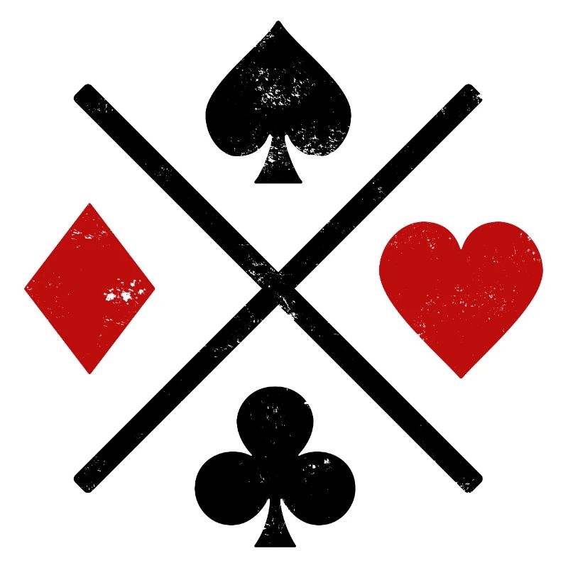 Spielkarten Kontrastdesign