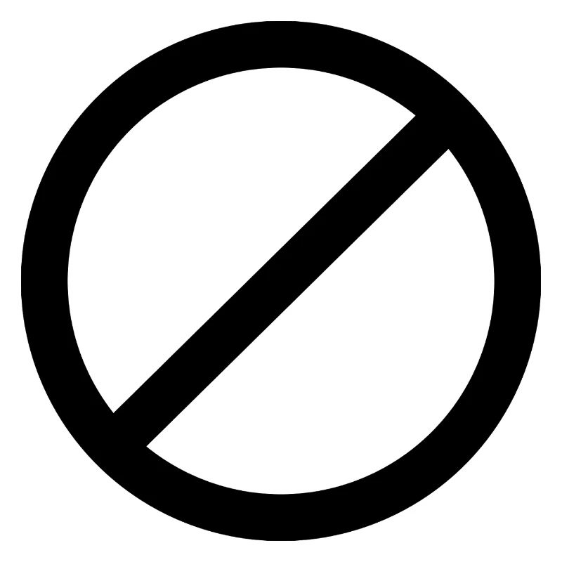 Not Allowed Sign